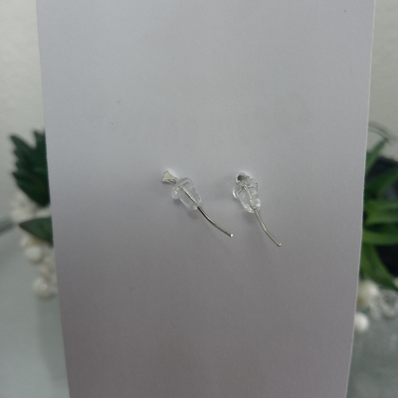 Hamsa Hand of Fatima dangle earrings - Picture 4 of 5